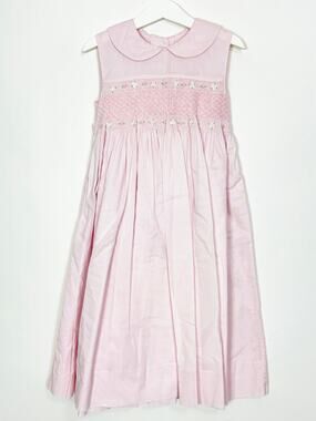 Strasburg Children Pink Smocked Dress